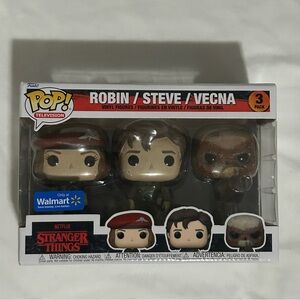 Funko Pop Stranger Things Trio Set - Robin, Steve and Vecna